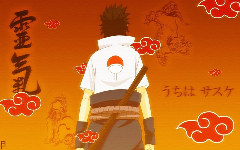 Anime Character from Behind — Orange