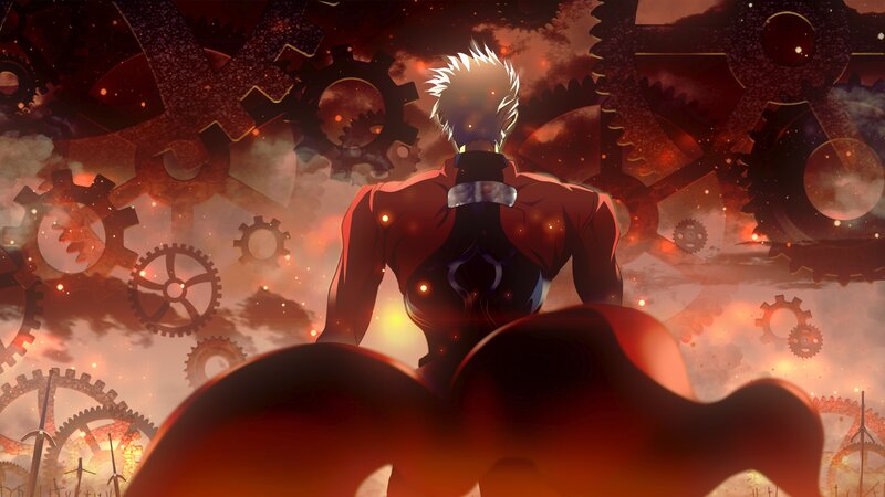 Anime Character from Behind — Red