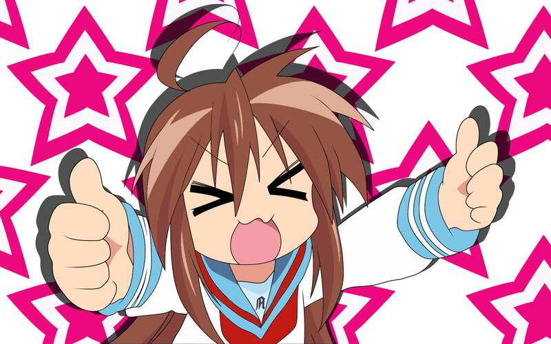 anime character giving thumbs up