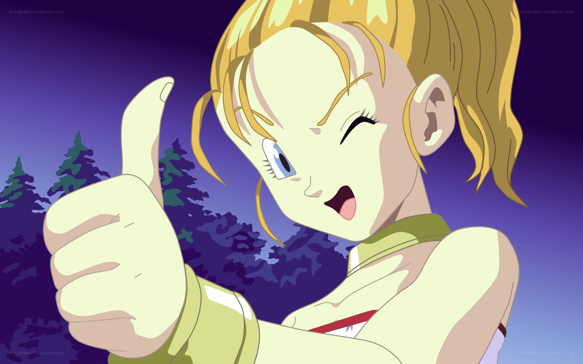 anime character giving thumbs up