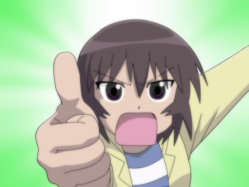 anime character giving thumbs up