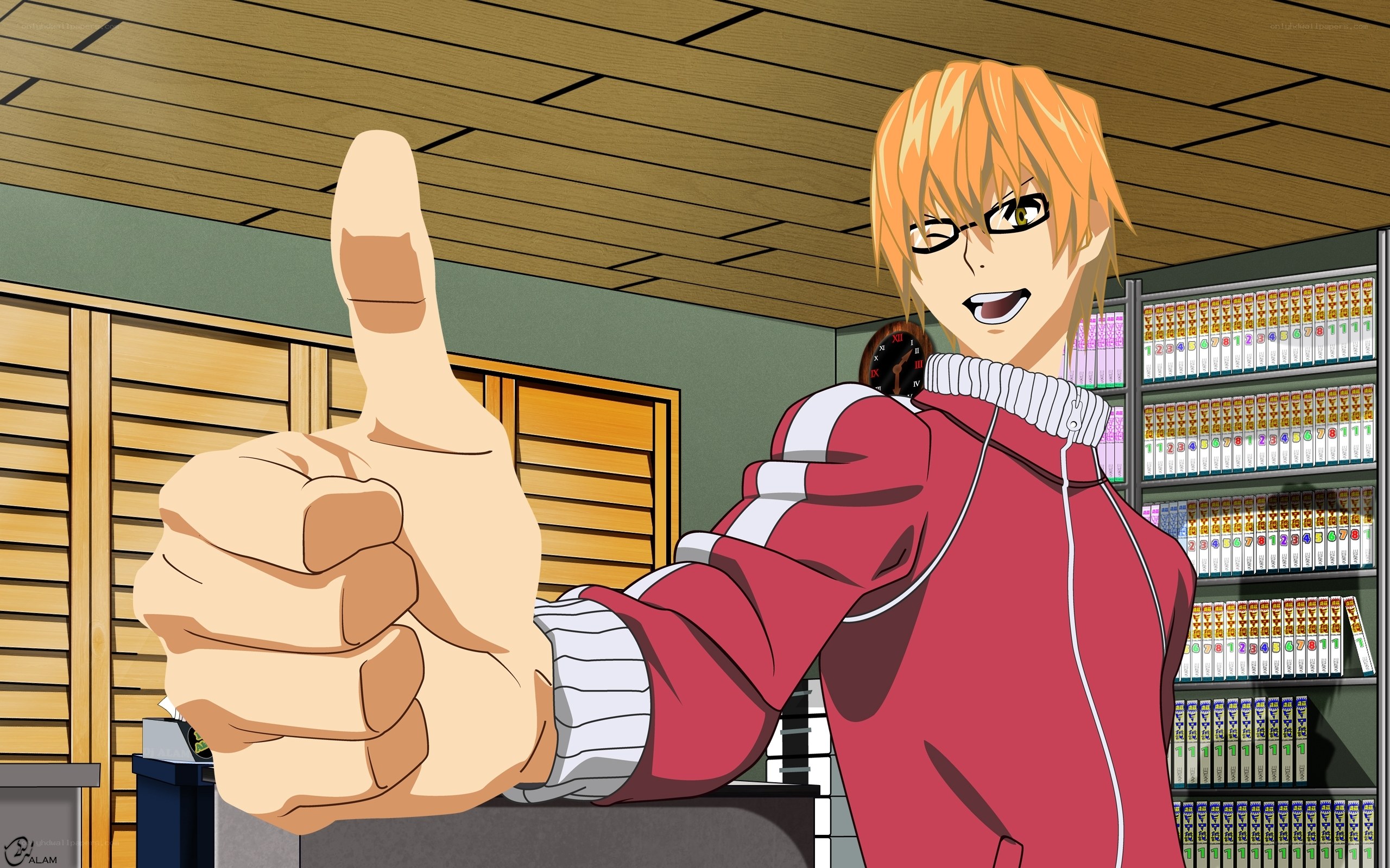 anime character giving thumbs up