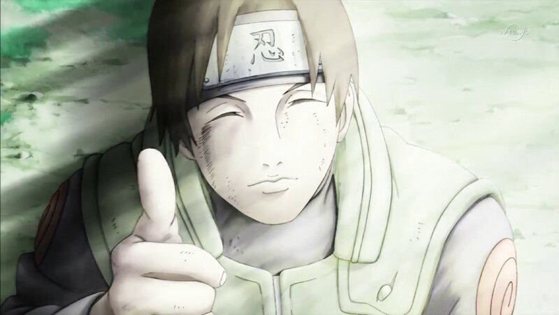 Anime Character Giving Thumbs-up — Green