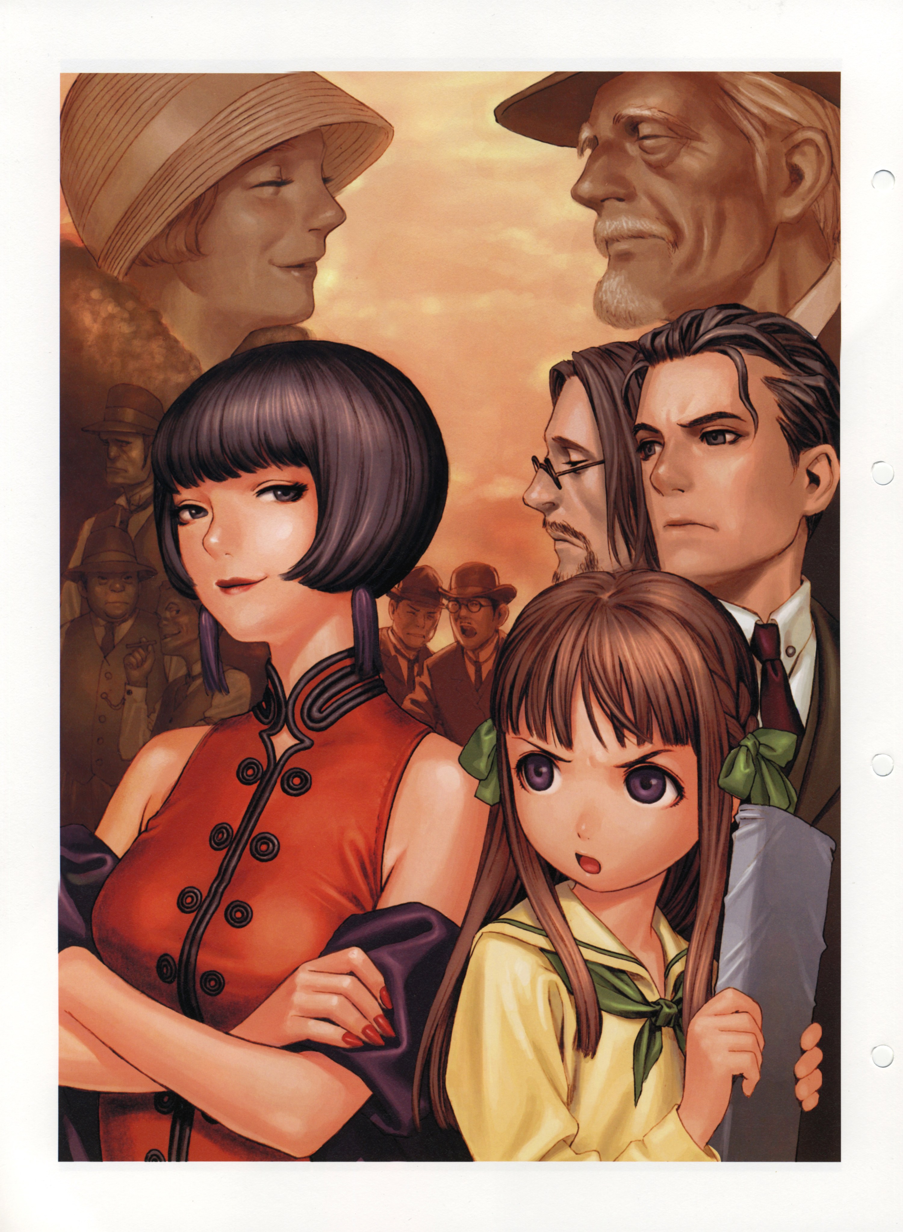 anime character group portrait