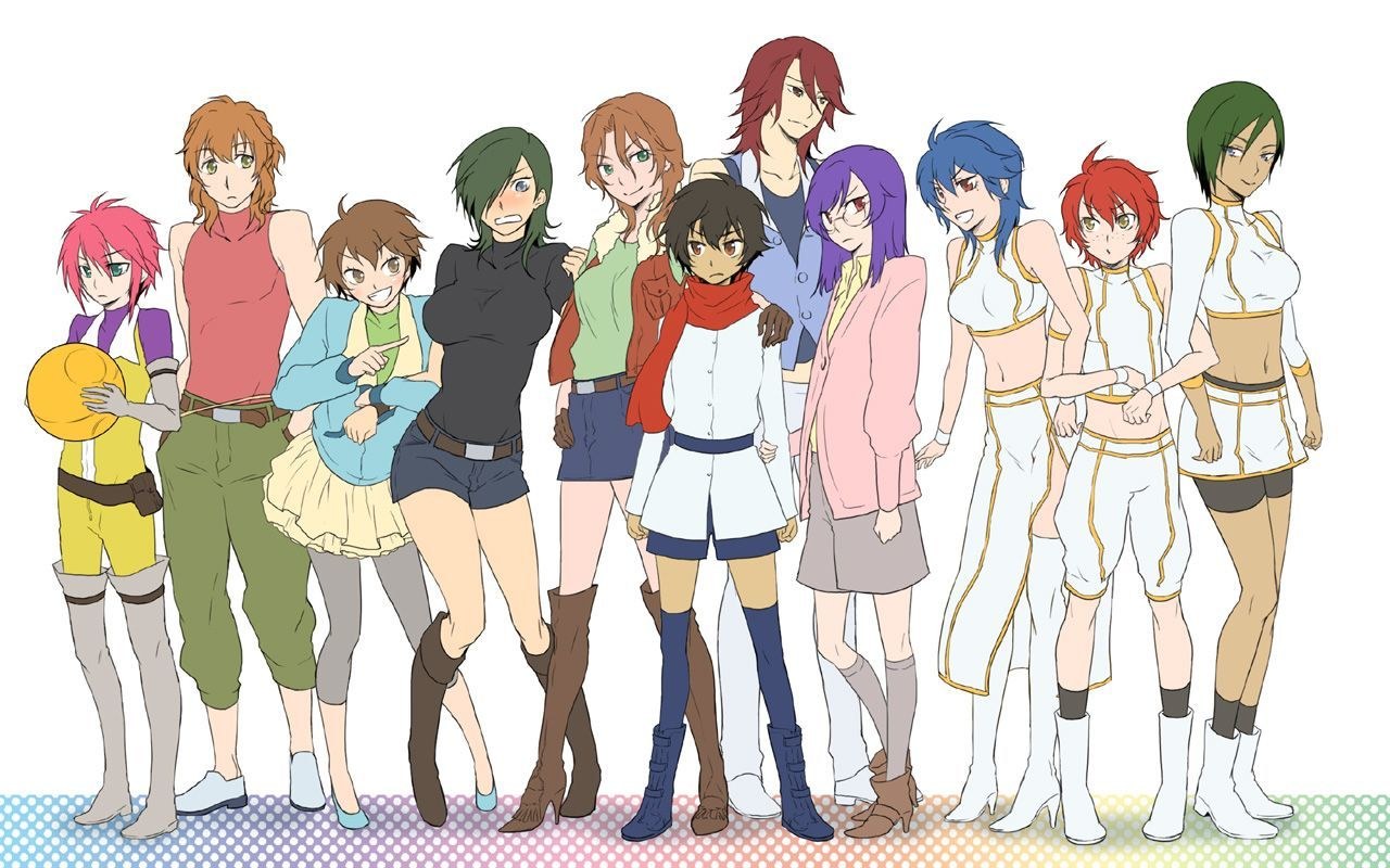 anime character group portrait