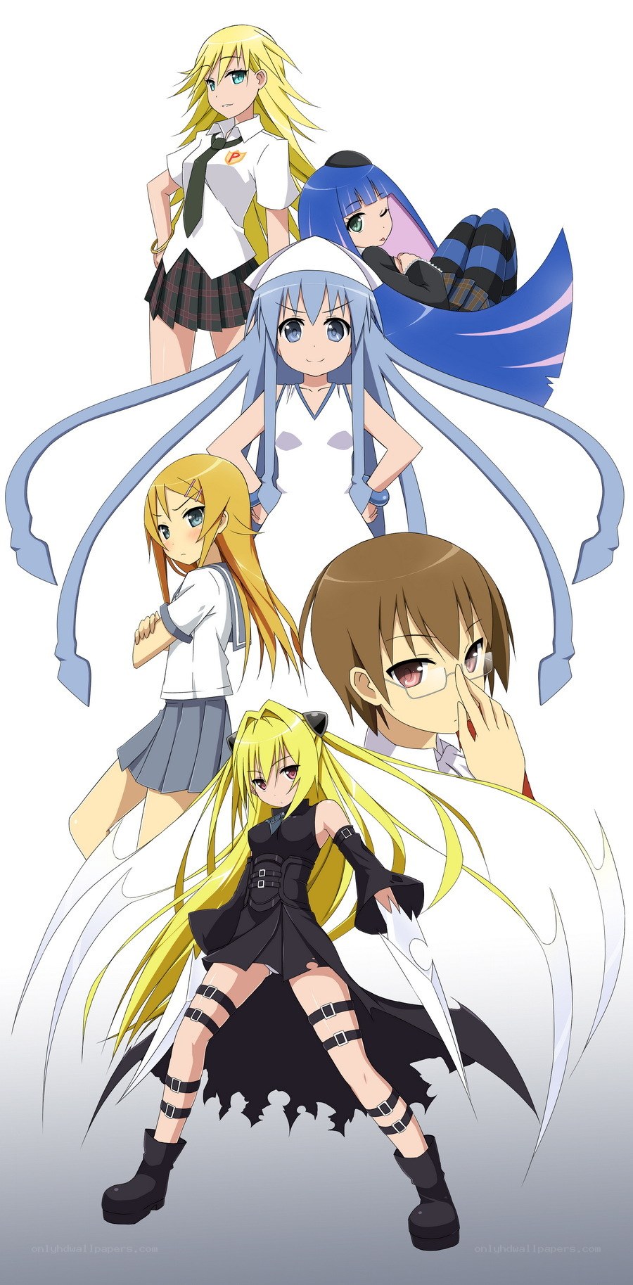 anime character group portrait