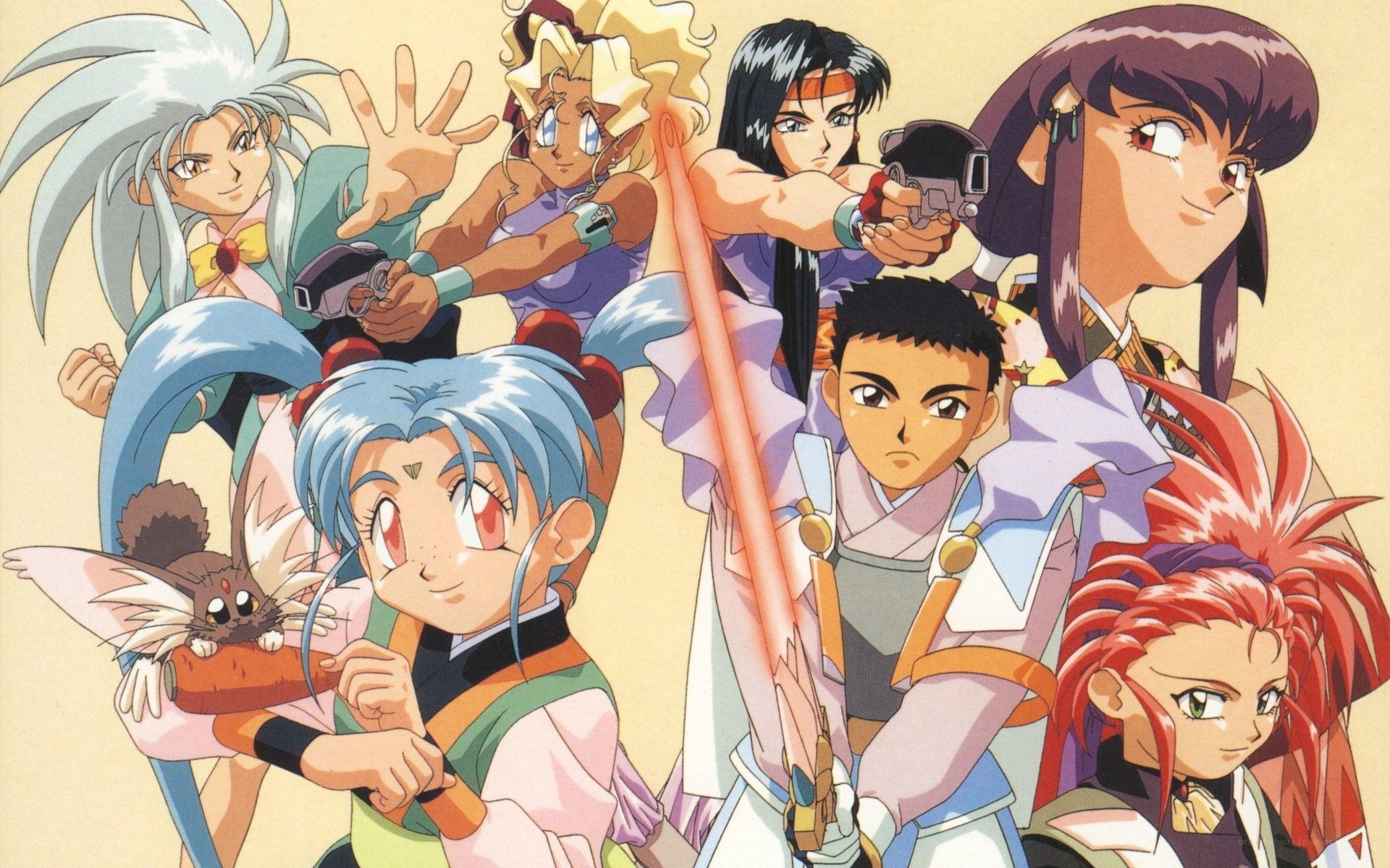 anime character group portrait