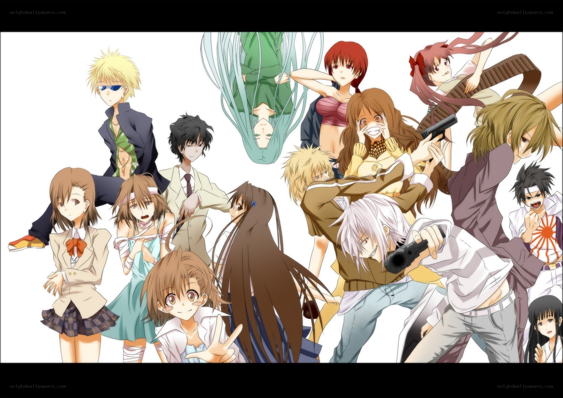 Anime character group portrait