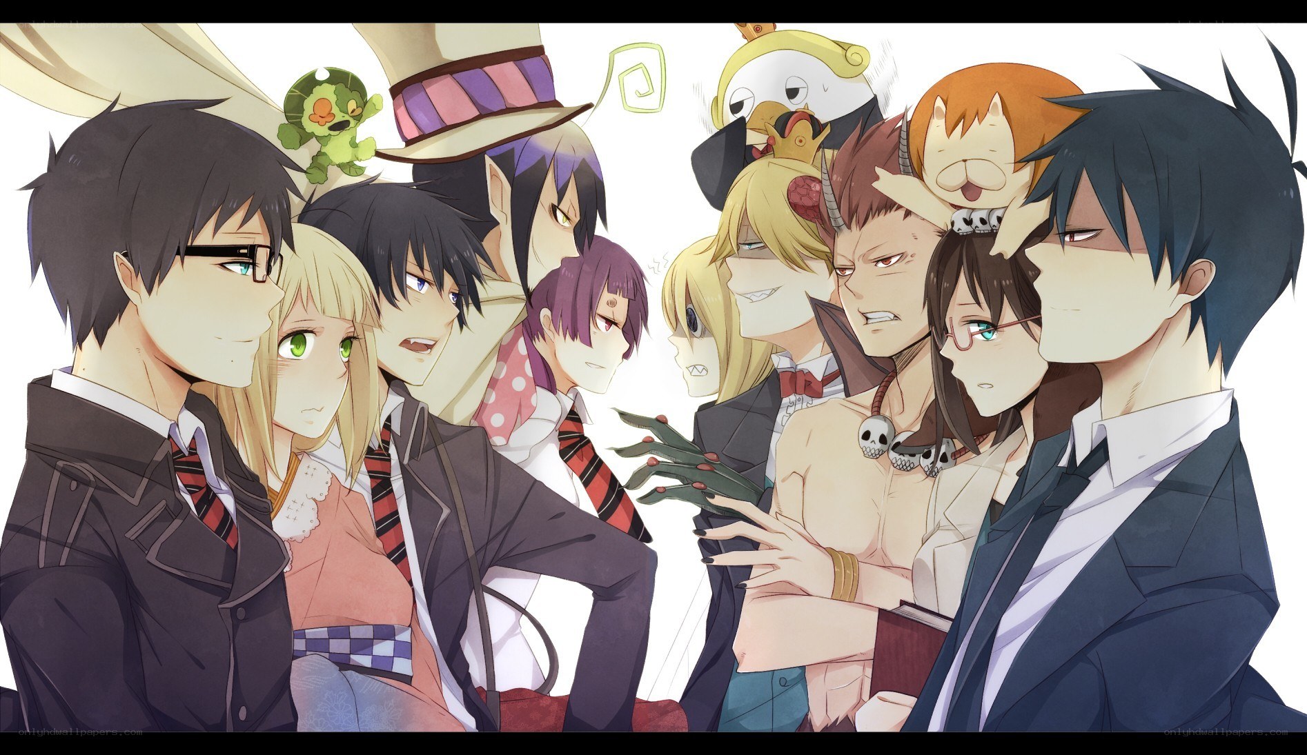 anime character group portrait