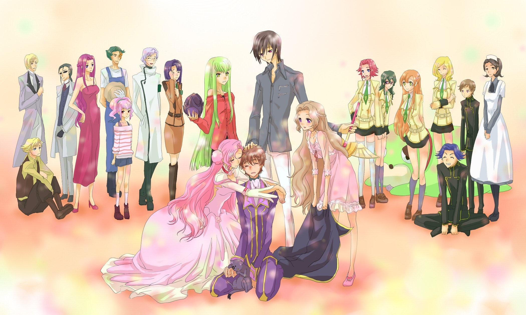 anime character group portrait