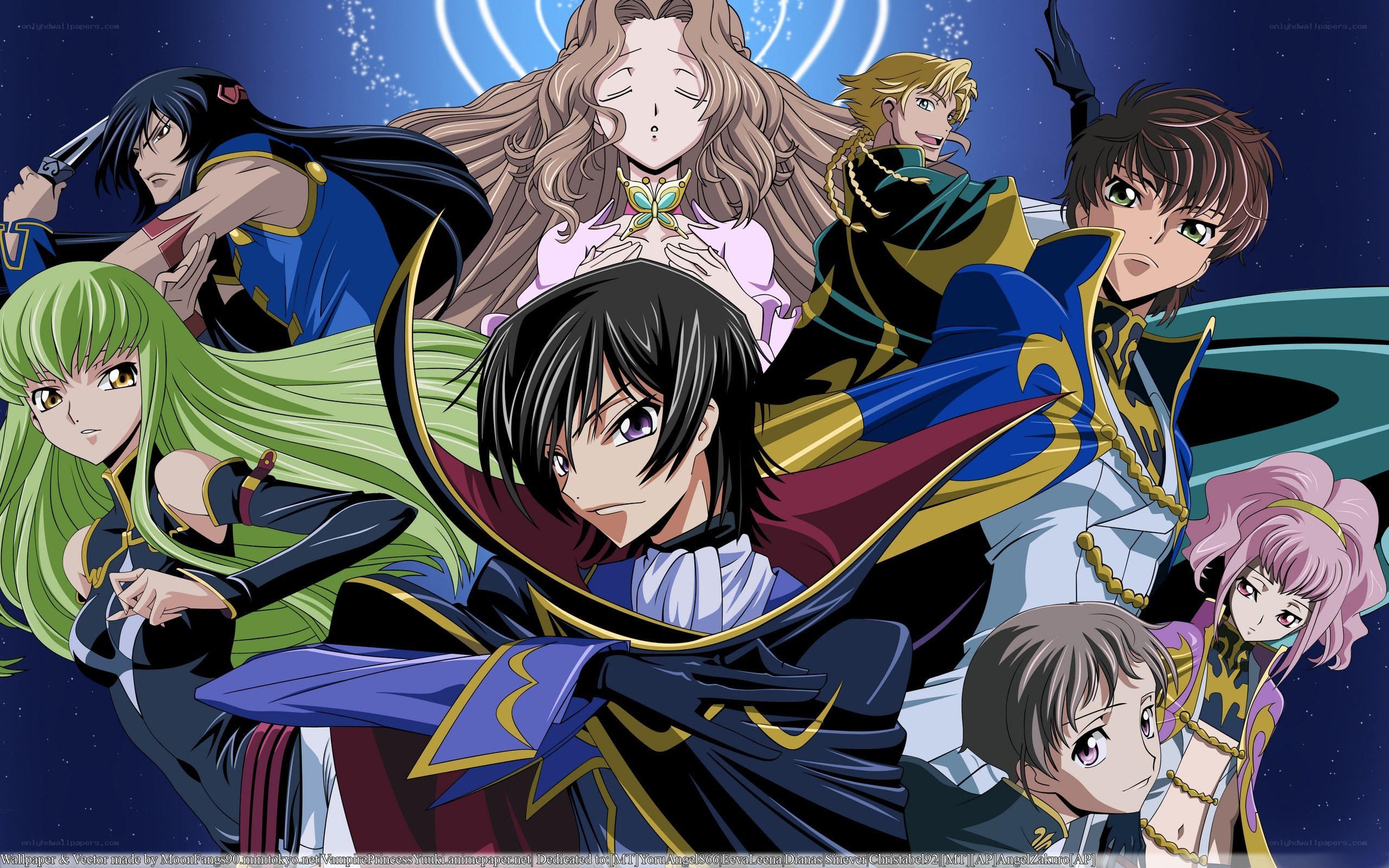 anime character group portrait