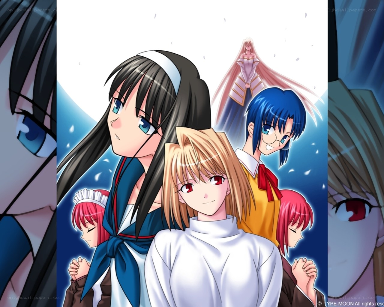 anime character group portrait