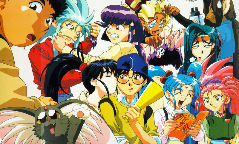 Anime character group portrait