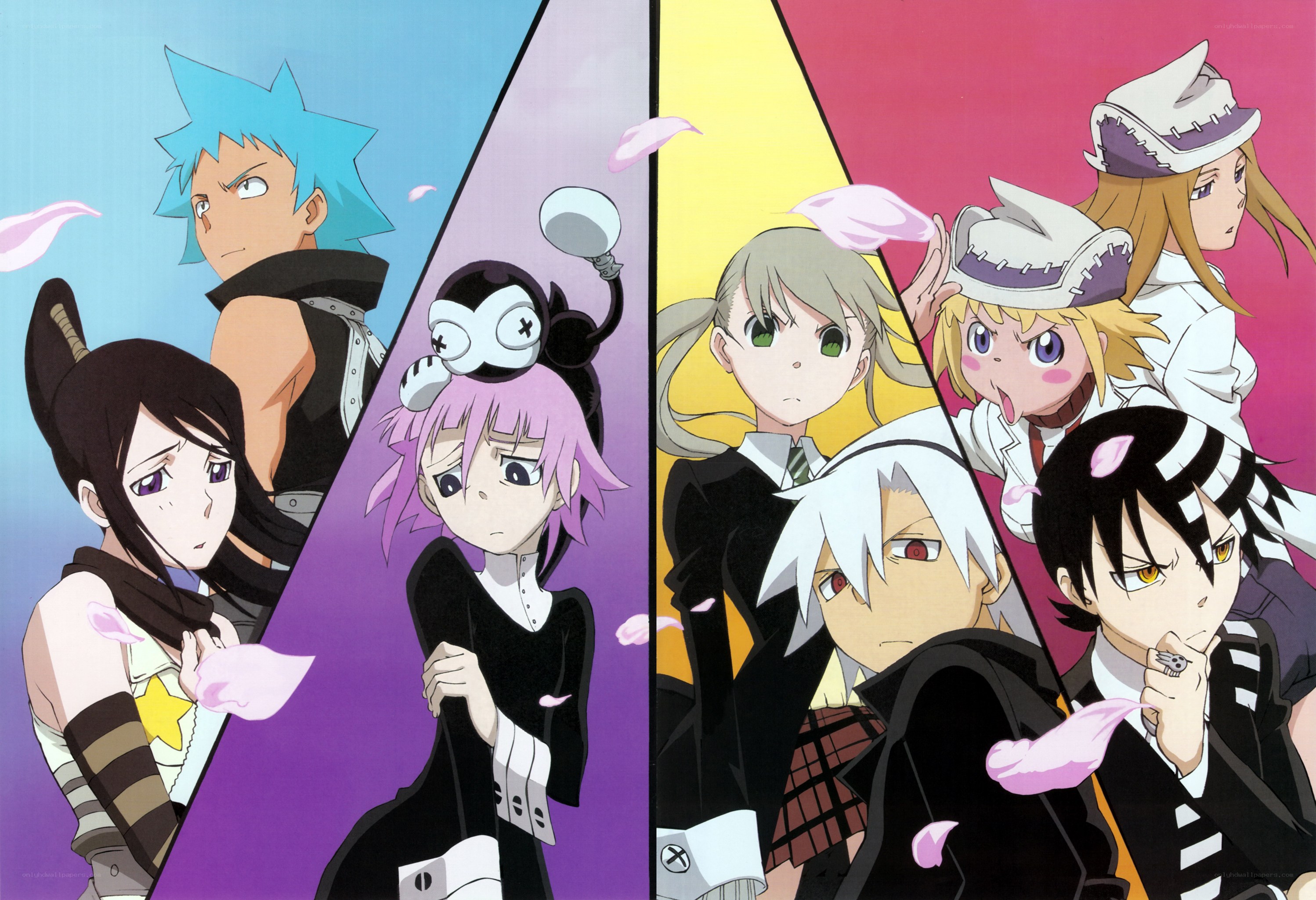 anime character group portrait