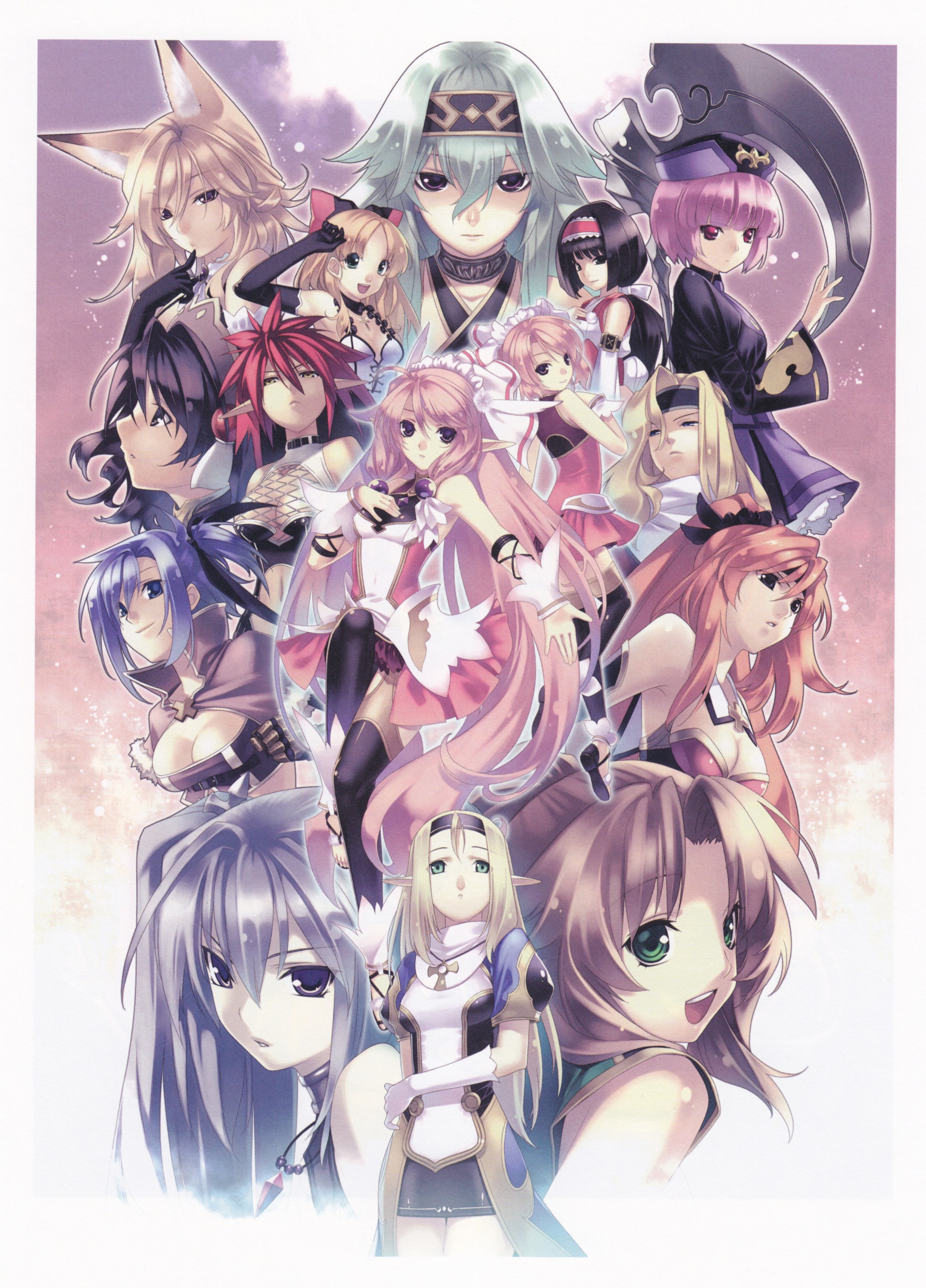 anime character group portrait