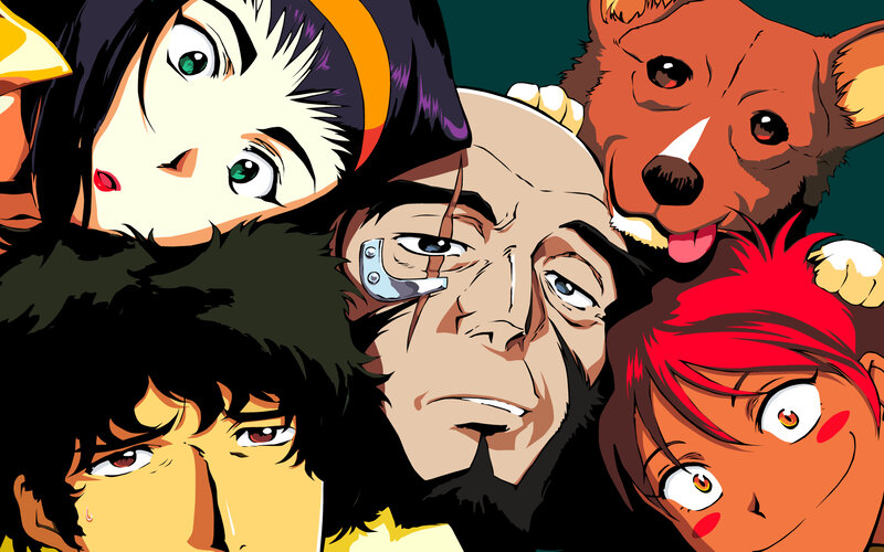Anime character group portrait