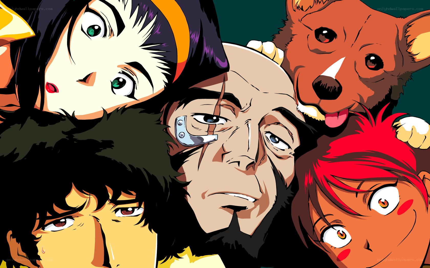 Anime character group portrait