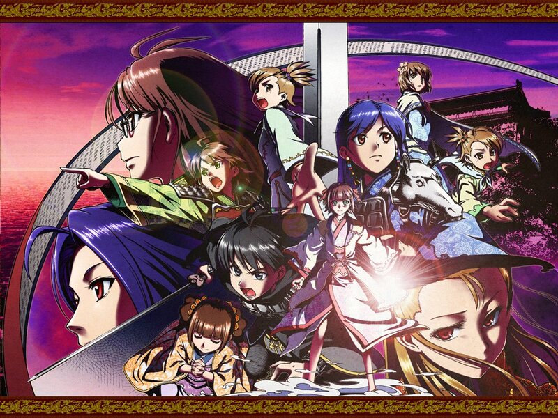 Anime character group portrait