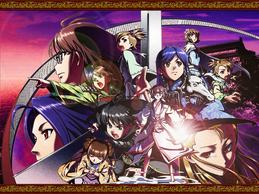 Anime character group portrait
