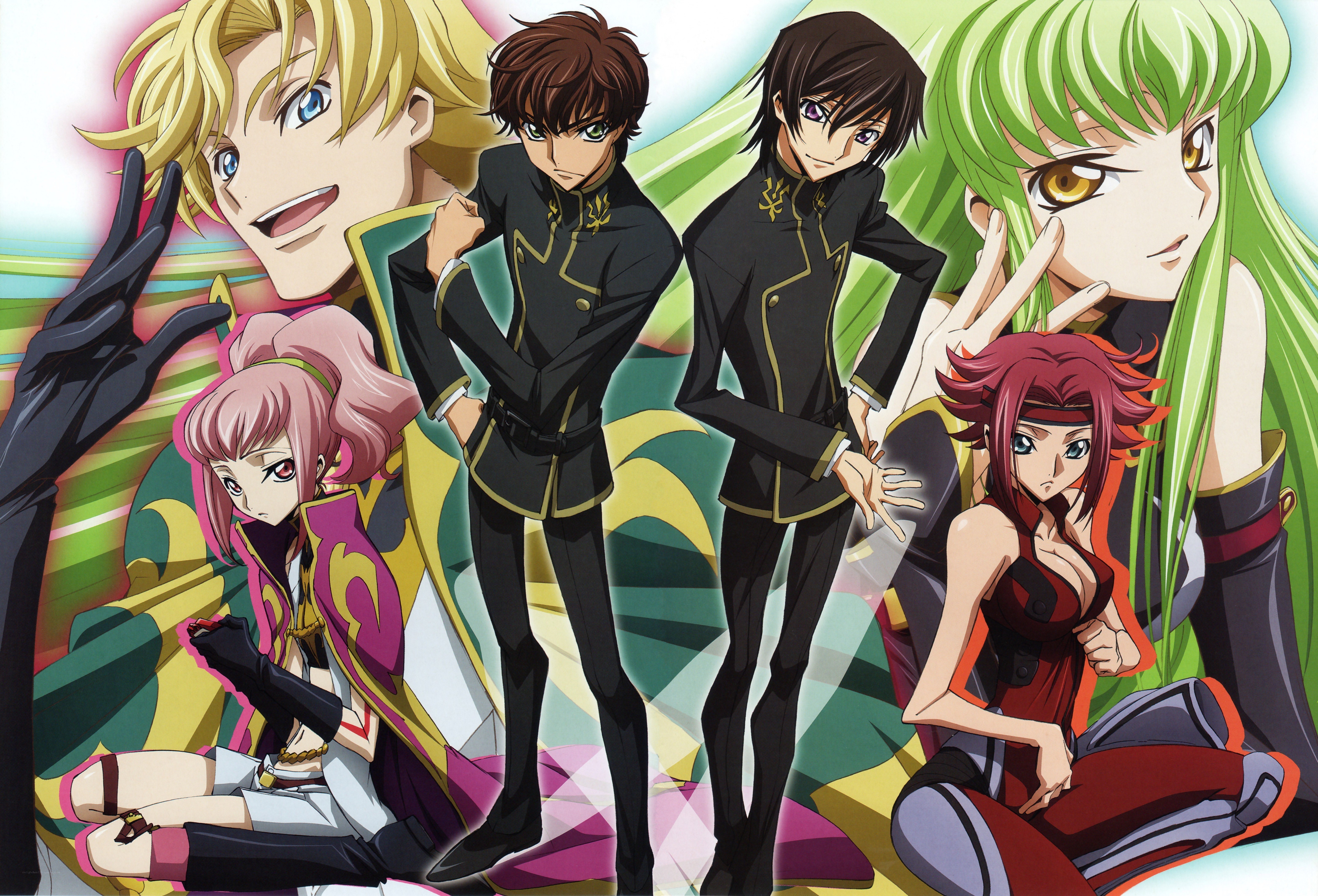 anime character group portrait