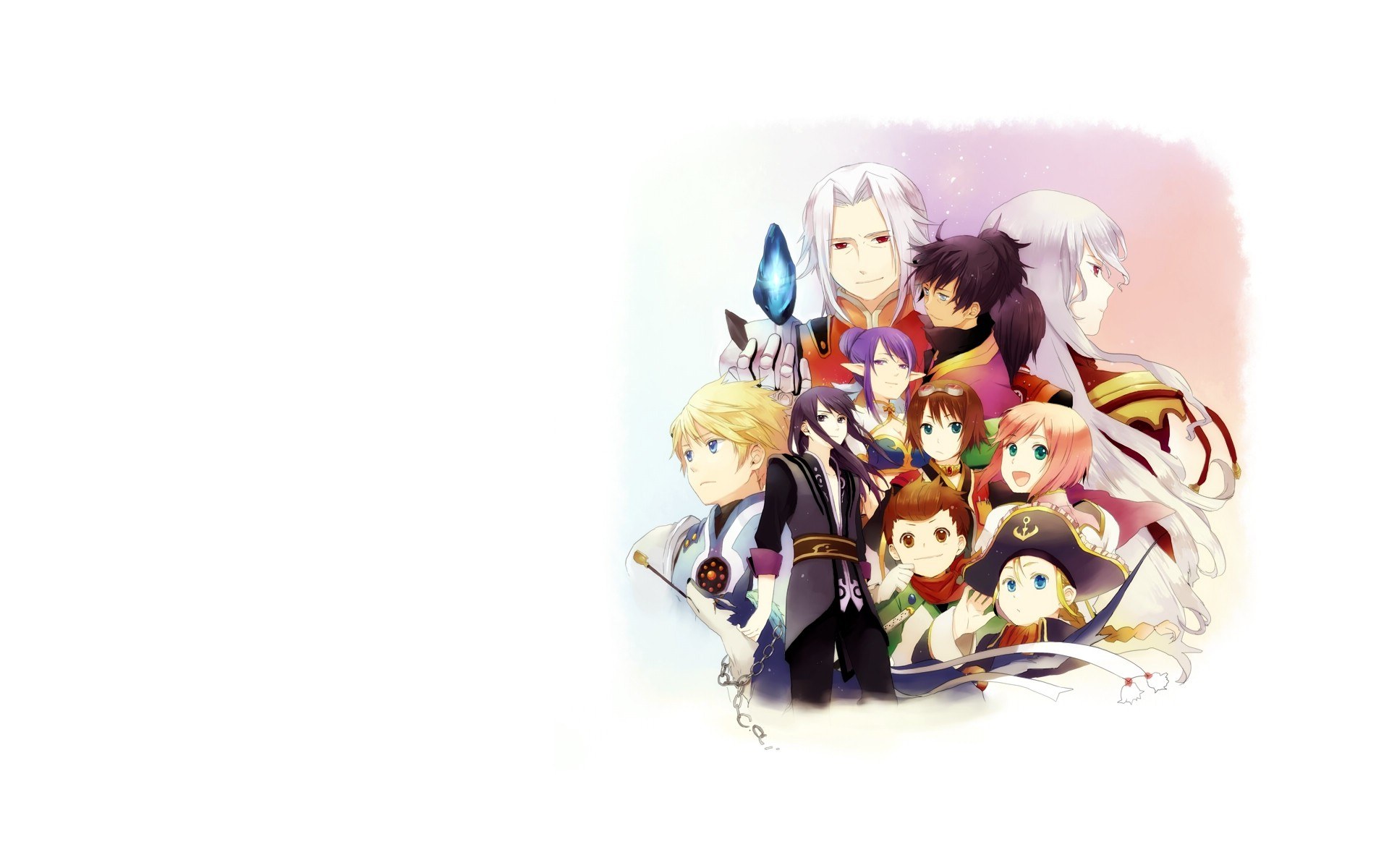 anime character group portrait