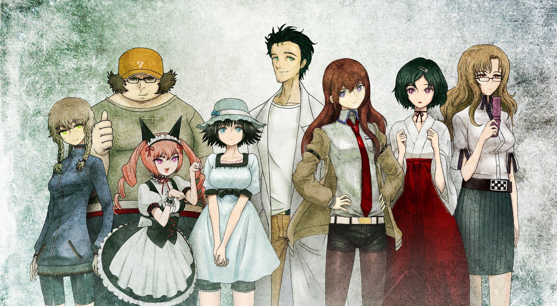 anime character group portrait