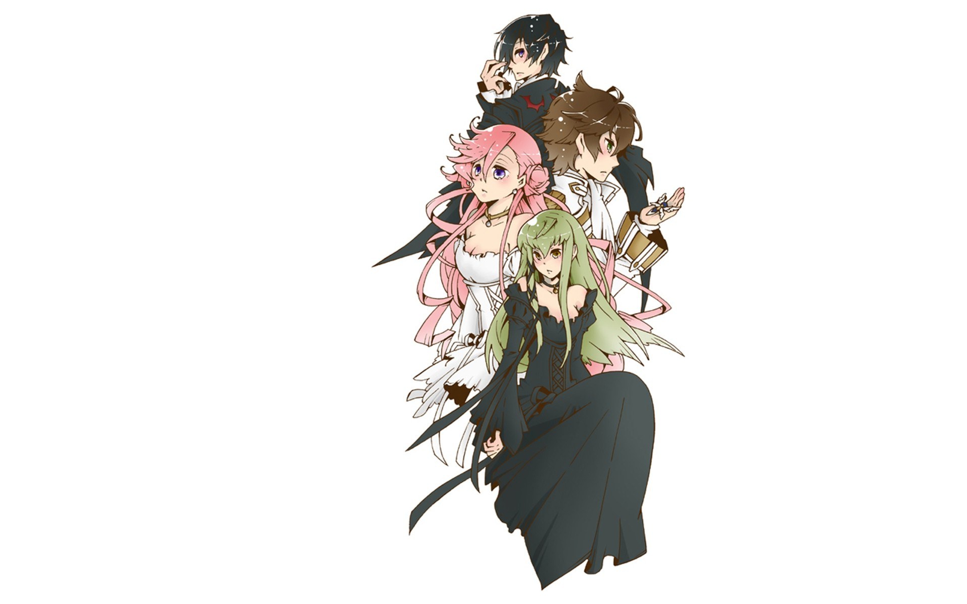 anime character group portrait