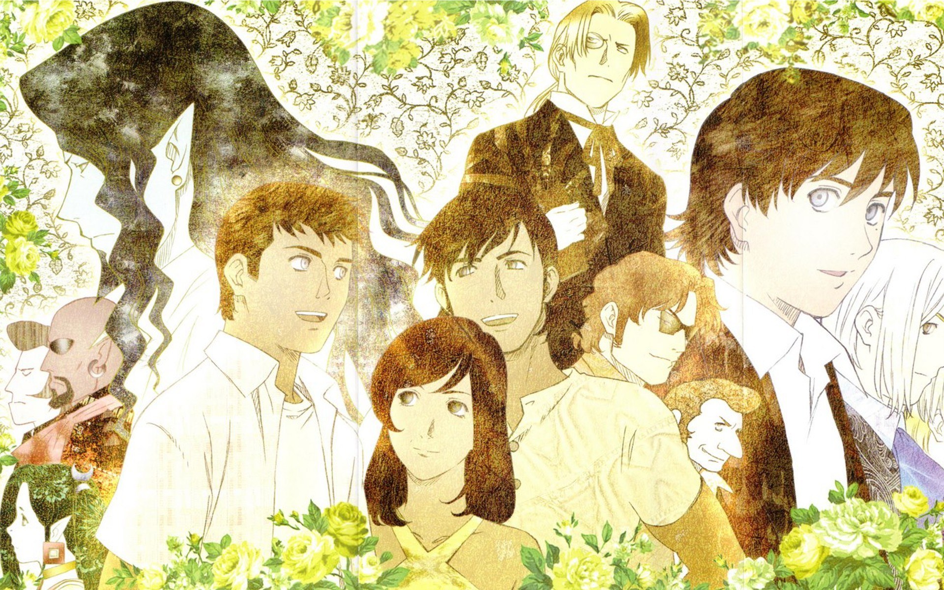 anime character group portrait