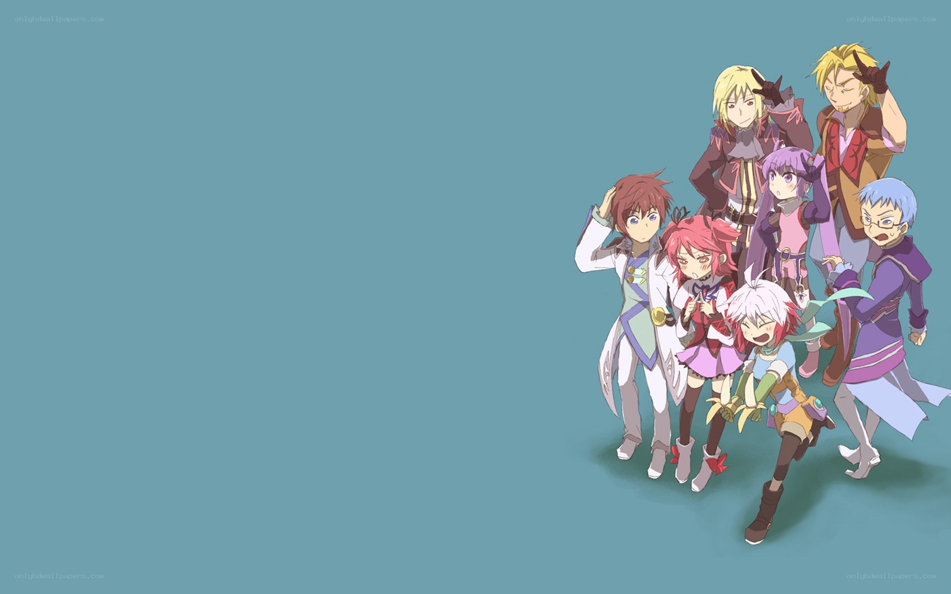 anime character group portrait