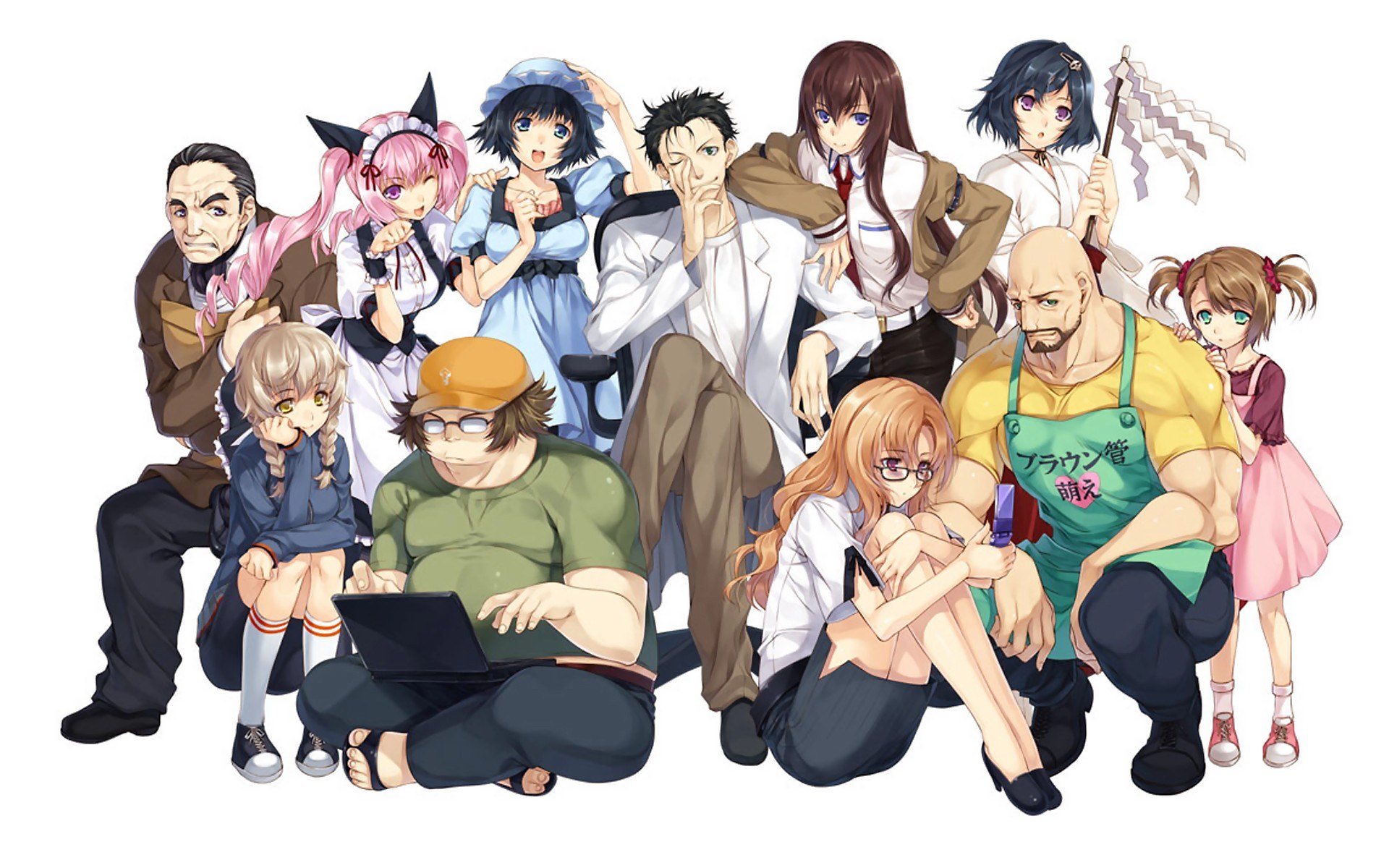 anime character group portrait