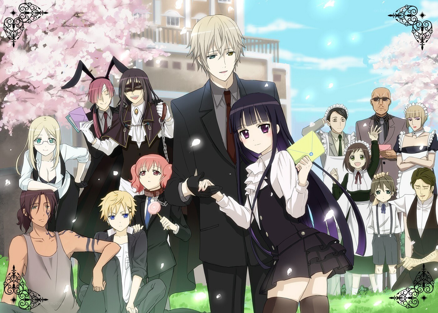 anime character group portrait