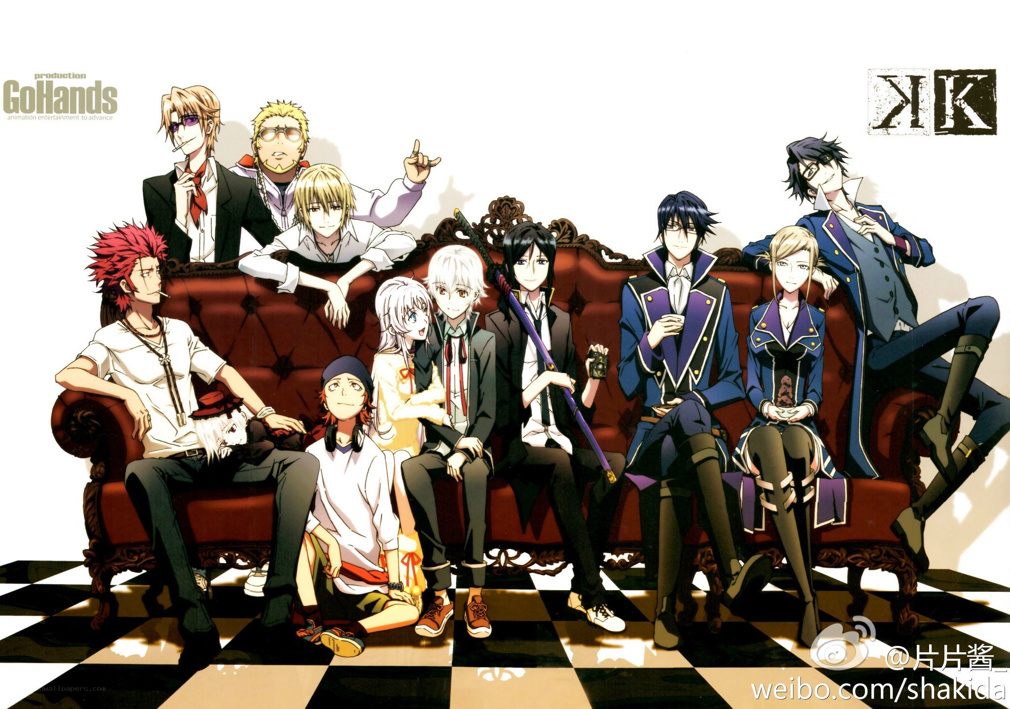 anime character group portrait