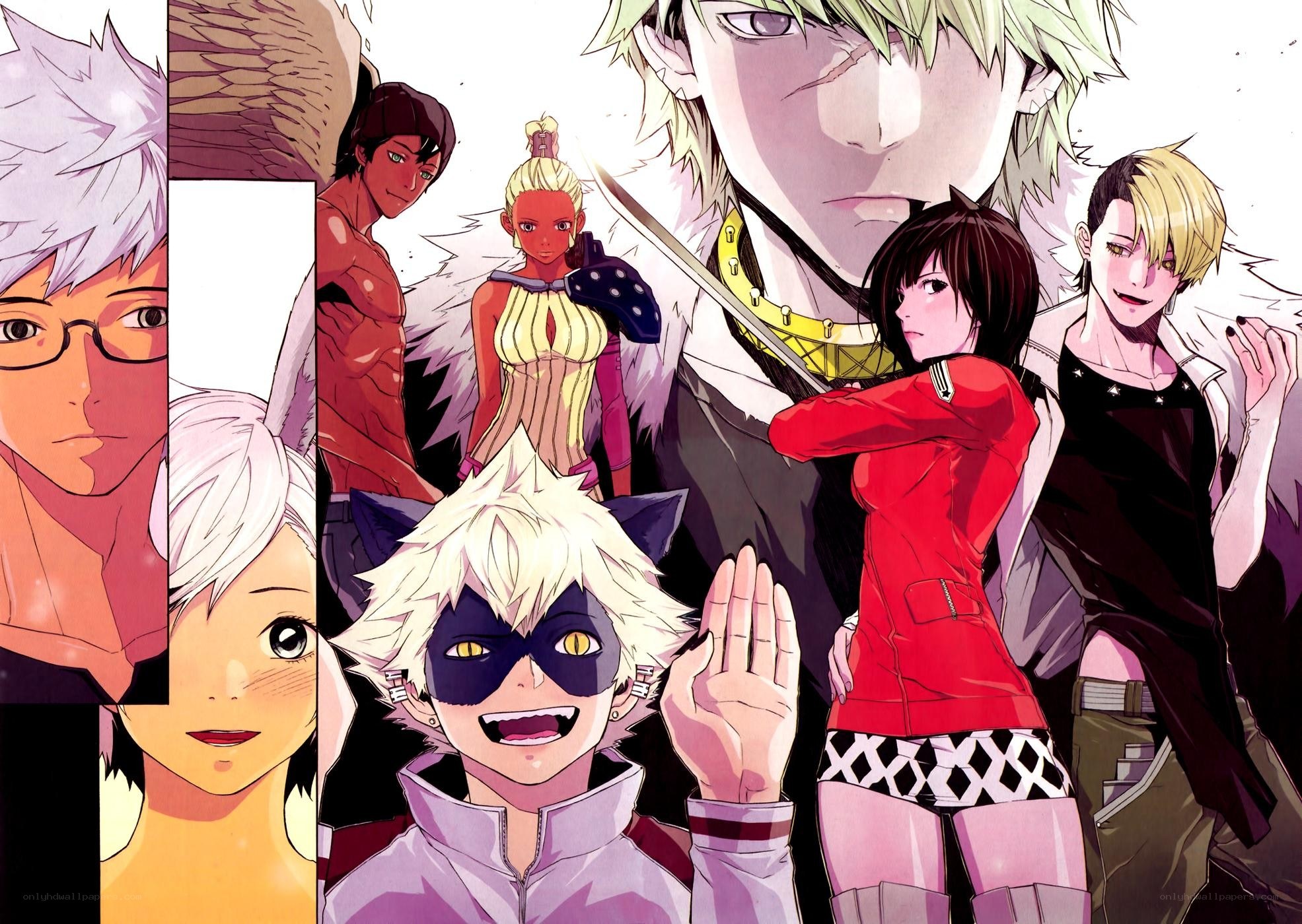 anime character group portrait