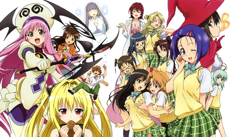 Anime character group portrait