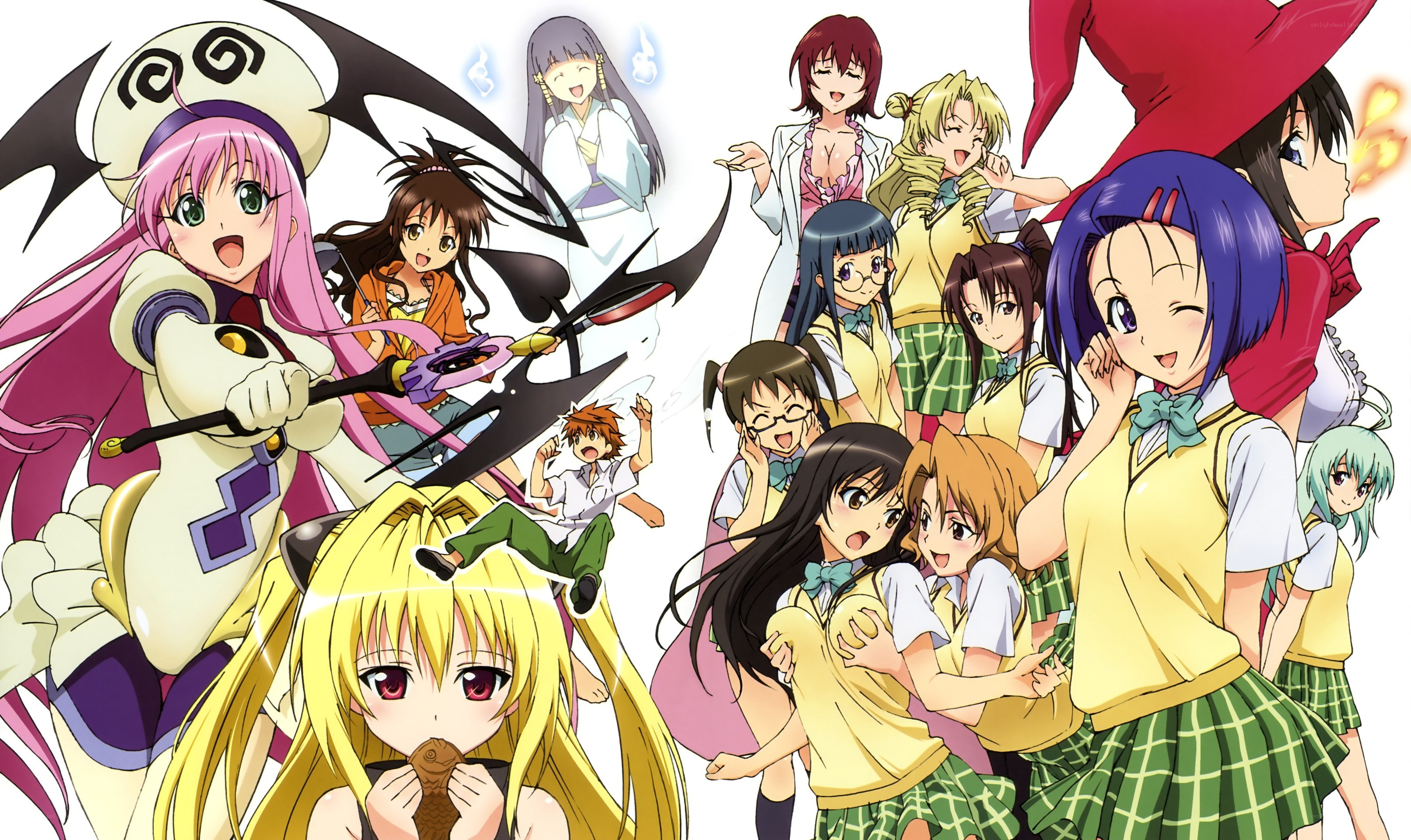 Anime character group portrait