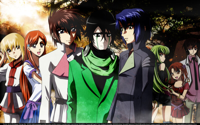 anime character group portrait