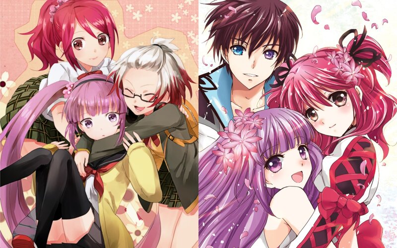 anime character group portraits