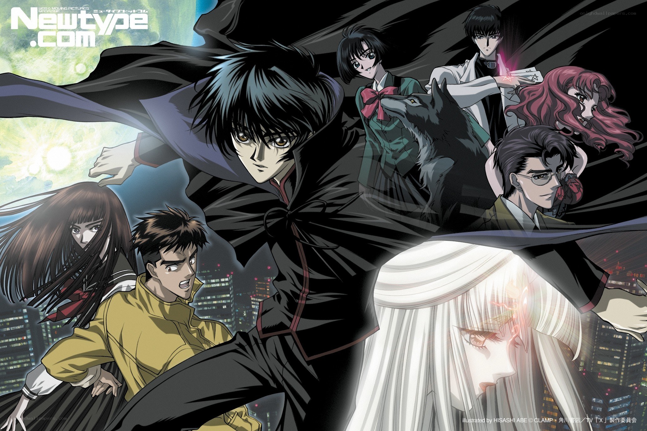 anime character group poster