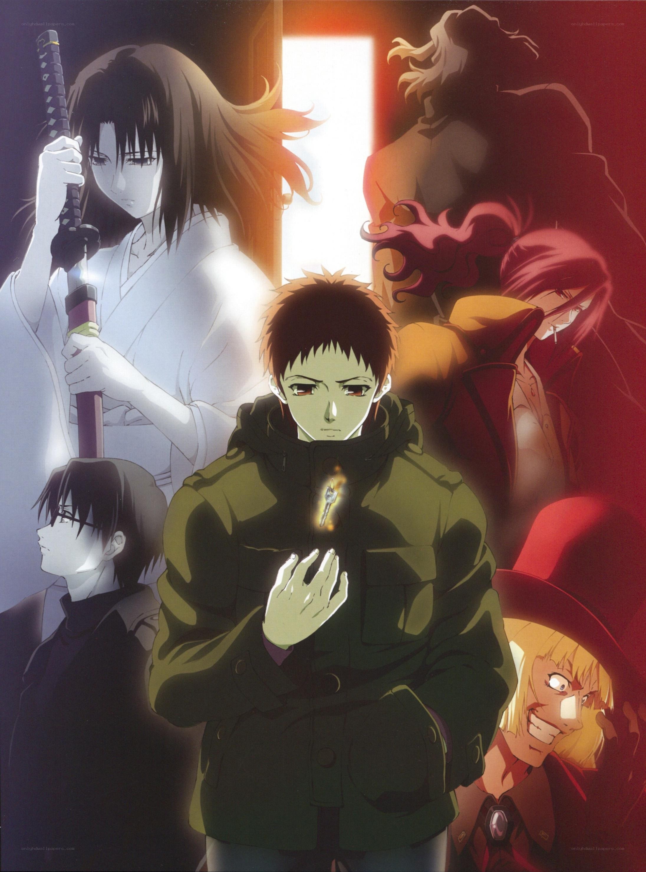 anime character group poster