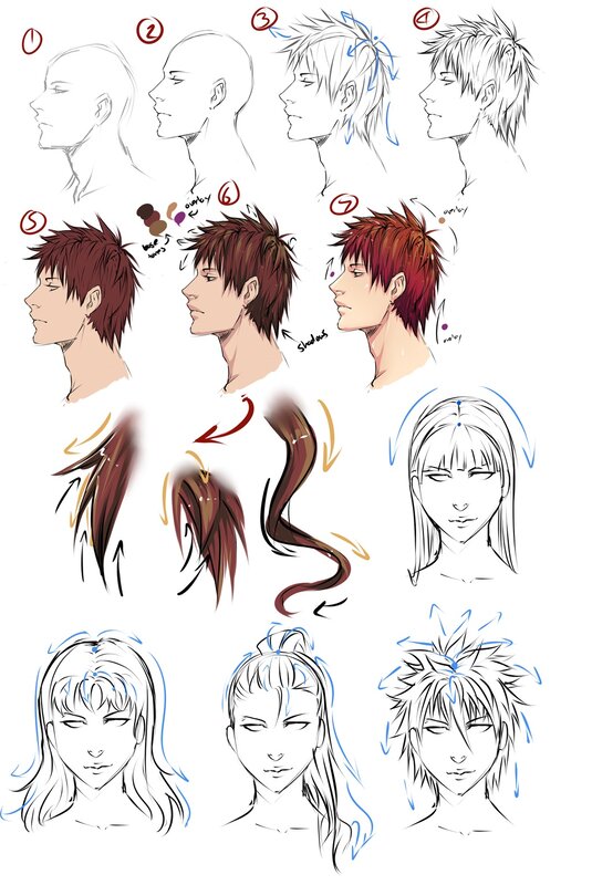 Anime Character Hair Tutorial