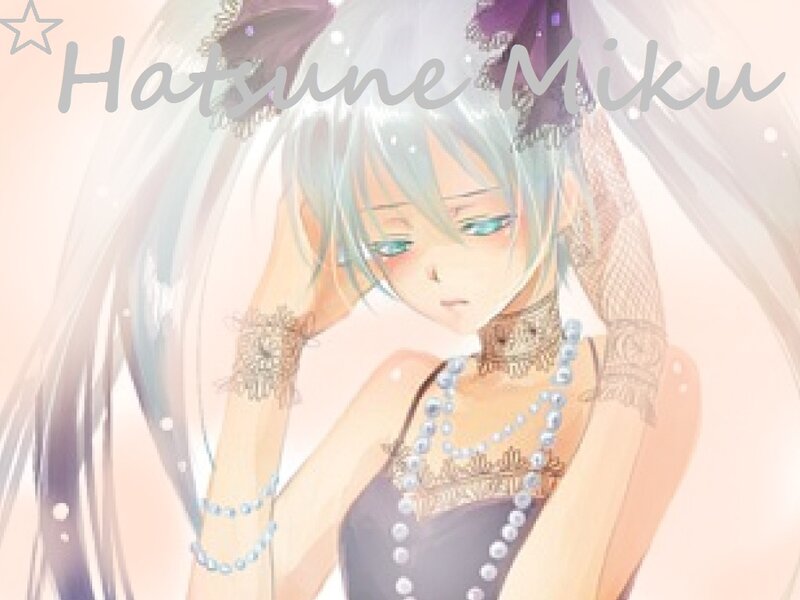 Anime Character Hatsune Miku — White