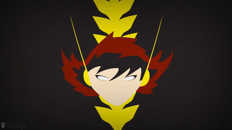 Anime Character Head — Black, Dramatic