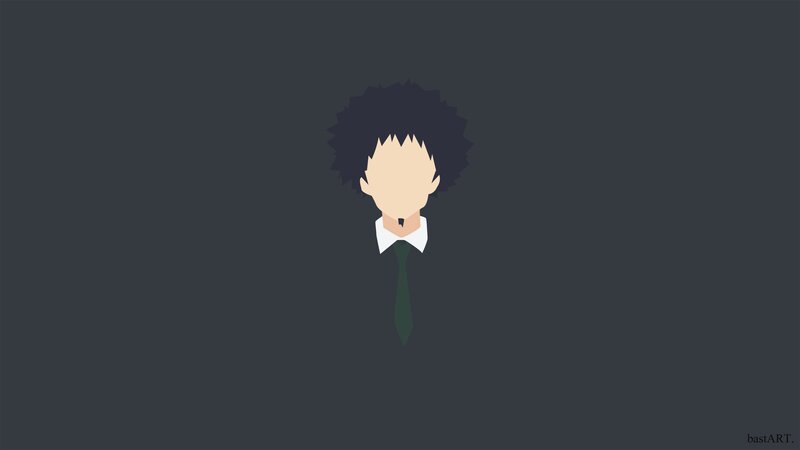 Anime Character Head — Gray, Neutral