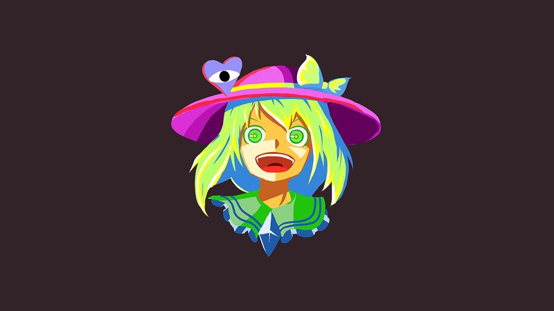 Anime Character Head — Purple