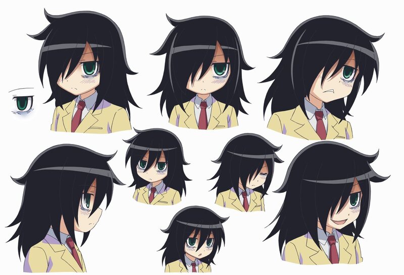 Anime Character Head Shots — Yellow