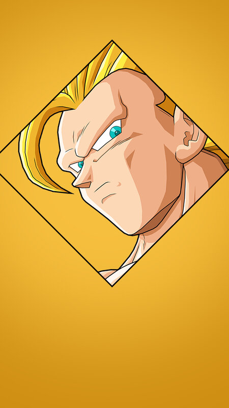 Anime Character Head — Yellow