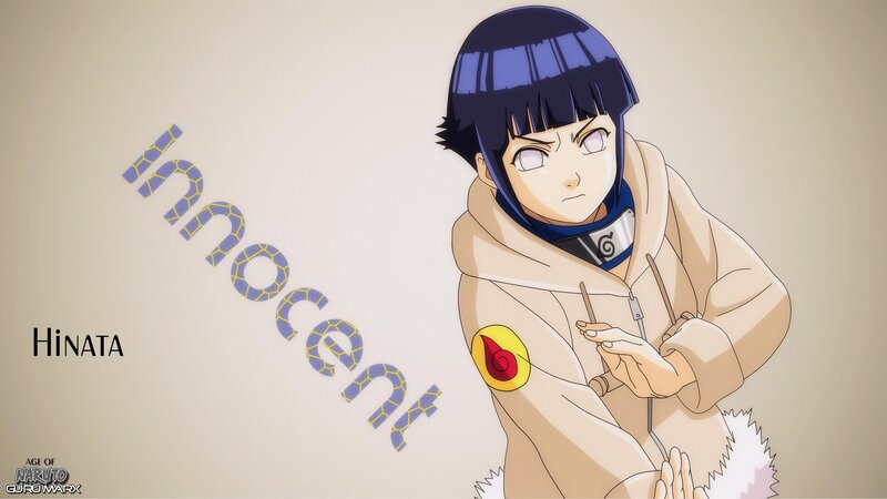 Anime Character Hinata — Beige