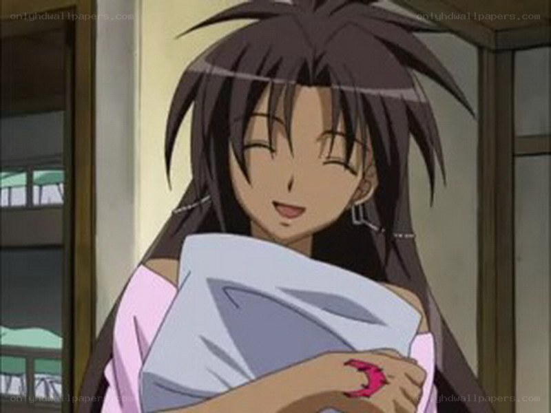 anime character holding a blanket