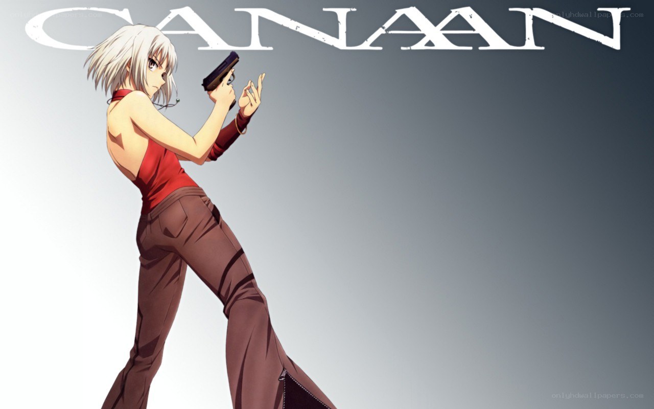 Anime character holding a gun