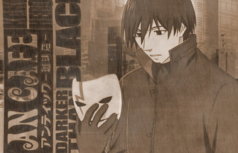 Anime character holding a mask
